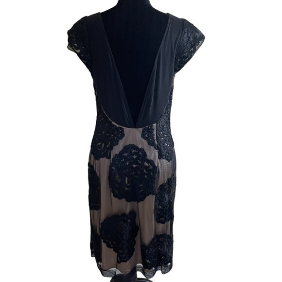 Sue Wong Nocturne Embellished Illusion Dress – Size 14 - Picture 16 of 16